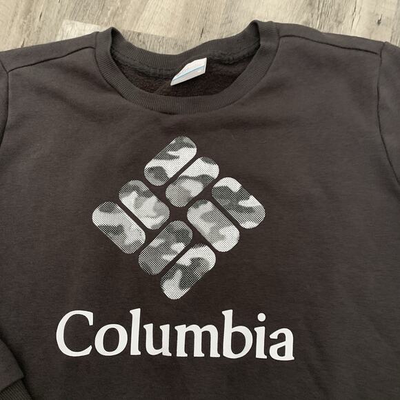 Columbia Sweatshirt Womens Size Medium GRAY Camo Logo Pullover XL5531 - Picture 7 of 7